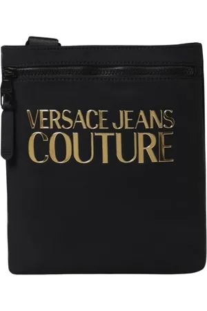 VERSACE Heren, Tassen, Zwart, Maat: ONE Size Nylon