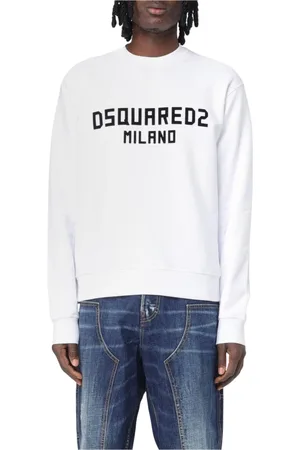 Dsquared2 Heren, Sweatshirts & Hoodies, Wit, Maat: M Katoen