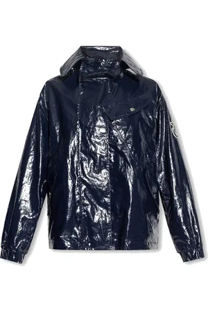 Moncler Dames, Jassen, Blauw, Maat: XS Linnen