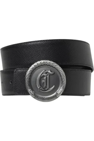 Roberto Cavalli Heren, Accessoires, Zwart, Maat: 105 CM Leer