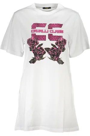 Roberto Cavalli Dames, Jurken, Wit, Maat: XL