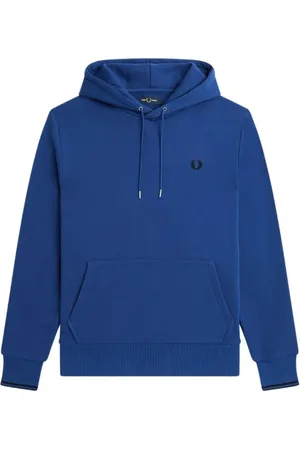 Fred Perry Heren, Sweatshirts & Hoodies, Blauw, Maat: XS Katoen