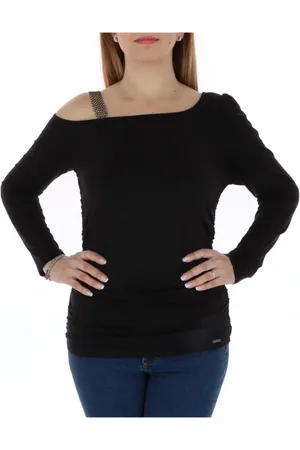 Guess Dames, Truien, Zwart, Maat: L Spandex