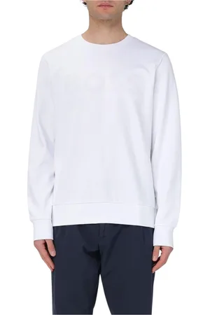 HUGO BOSS Heren, Sweatshirts & Hoodies, Wit, Maat: M Katoen