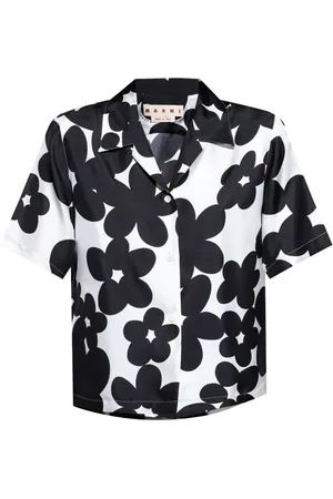 Marni Dames, Blouses & Shirts, Zwart, Maat: XS Zijde