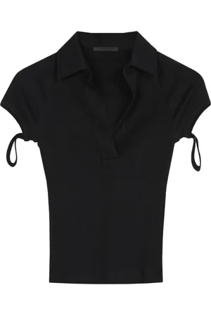 Helmut Lang Dames, Tops, Zwart, Maat: S Katoen