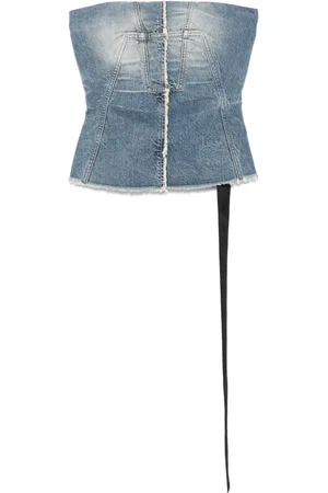Rick Owens Dames, Tops, Blauw, Maat: XL Denim