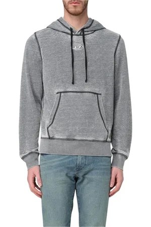 Diesel Heren, Sweatshirts & Hoodies, Blauw, Maat: L Katoen