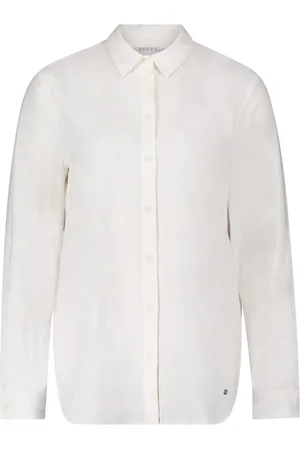 Betty & Co Dames, Blouses & Shirts, Wit, Maat: M Linnen