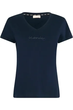 Liu Jo Dames, Tops, Blauw, Maat: XS Katoen