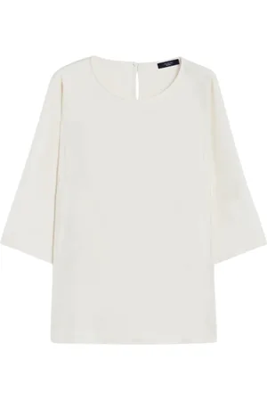 Max Mara Dames, Blouses & Shirts, Wit, Maat: XS Zijde