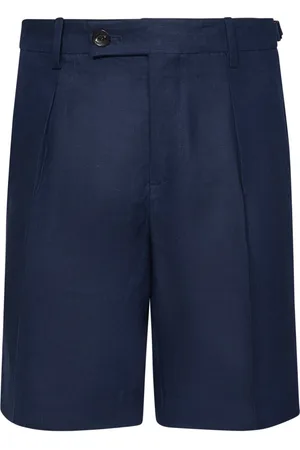 MICHAEL COAL Heren, Korte broeken, Blauw, Maat: W31 Linnen