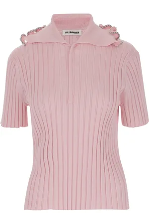 Jil Sander Dames, Truien, Roze, Maat: M Viscose