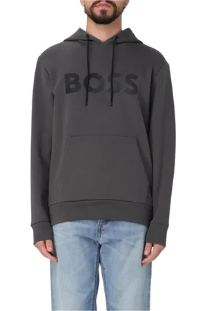 HUGO BOSS Heren, Sweatshirts & Hoodies, Zwart, Maat: L Katoen