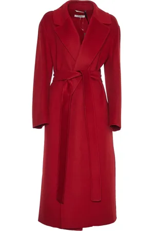 Max Mara Dames, Mantels, Rood, Maat: S Wol