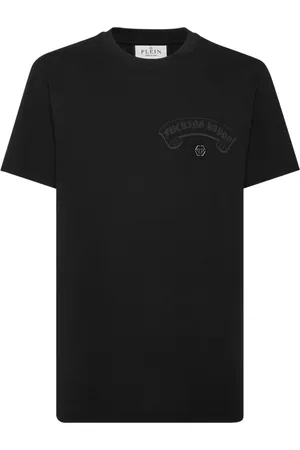 Philipp Plein Heren, Tops, Zwart, Maat: XL Katoen