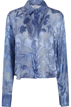 ERMANNO SCERVINO Dames, Blouses & Shirts, Blauw, Maat: XS