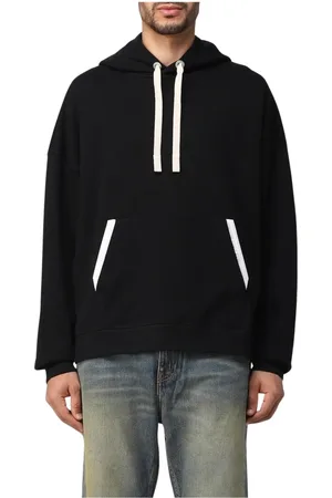 Palm Angels Heren, Sweatshirts & Hoodies, Zwart, Maat: L Katoen