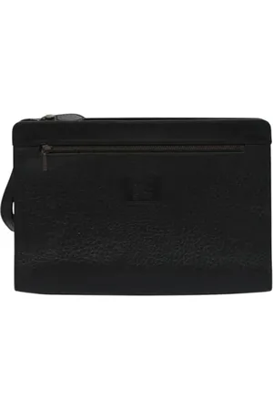 Burberry Dames, Pre-owned, Zwart, Maat: ONE Size Leer