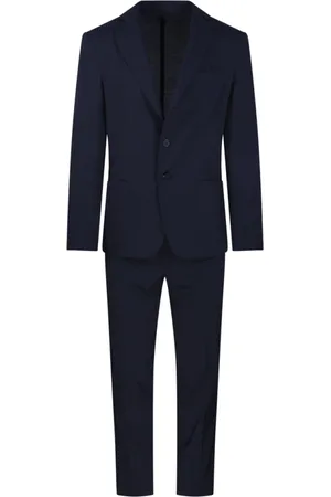 Biagio Santaniello Heren, Pakken, Blauw, Maat: S Wol