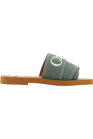 Chloé Dames, Schoenen, Groen, Maat: 36 EU Katoen