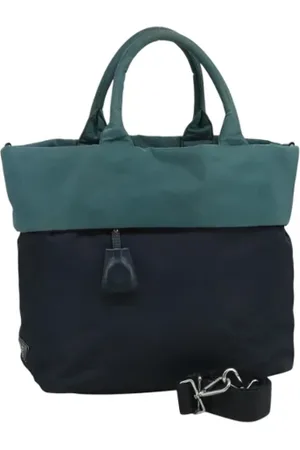 Prada Dames, Pre-owned, Blauw, Maat: ONE Size Nylon