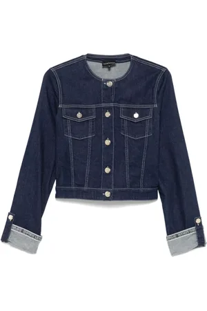 Emporio Armani Dames, Jassen, Blauw, Maat: XS Denim