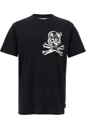 Philipp Plein Heren, Tops, Zwart, Maat: 3XL Katoen