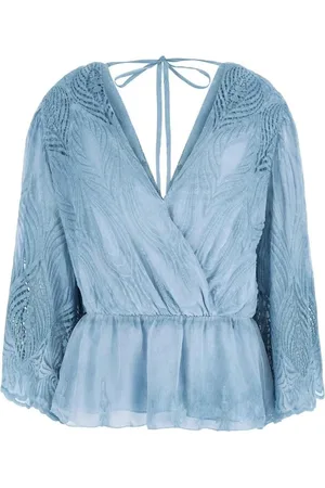 Guess Dames, Blouses & Shirts, Blauw, Maat: S