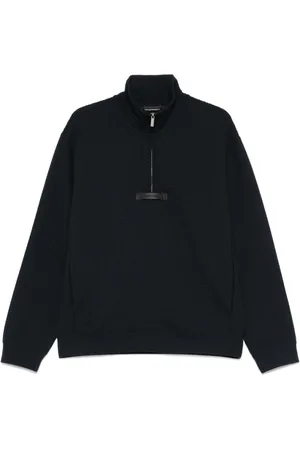 Emporio Armani Heren, Sweatshirts & Hoodies, Blauw, Maat: M Zijde