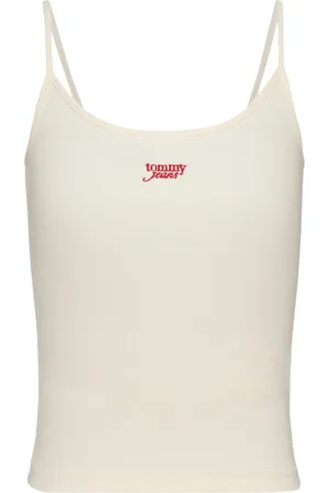 Tommy Hilfiger Dames, Tops, Wit, Maat: L Katoen
