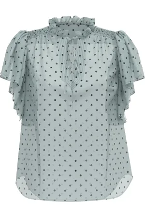 Co`Couture Dames, Blouses & Shirts, Blauw, Maat: XL Viscose