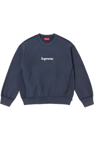 Supreme Heren, Sweatshirts & Hoodies, Blauw, Maat: L