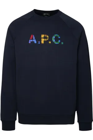 A.P.C. Heren, Sweatshirts & Hoodies, Blauw, Maat: M Katoen