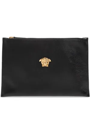 VERSACE Heren, Tassen, Zwart, Maat: ONE Size Leer