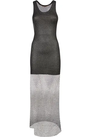 Palm Angels Dames, Jurken, Zwart, Maat: XS Linnen