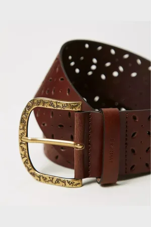 Twin-Set Dames, Accessoires, Bruin, Maat: S Leer