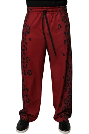 Dolce & Gabbana Heren, Broeken, Rood, Maat: 2XL Poliester