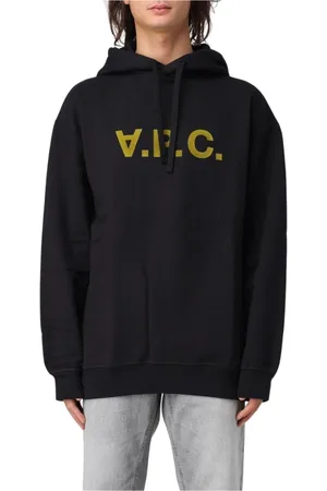 A.P.C. Heren, Sweatshirts & Hoodies, Zwart, Maat: M Katoen