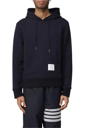 Thom Browne Heren, Sweatshirts & Hoodies, Blauw, Maat: L Katoen