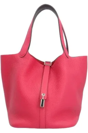 Hermès Dames, Pre-owned, Roze, Maat: ONE Size Leer