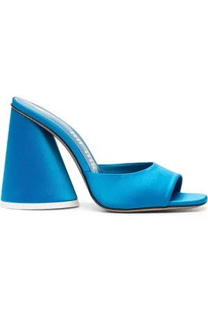 The Attico Dames, Schoenen, Blauw, Maat: 37 EU Satijn