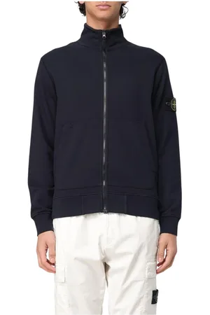 Stone Island Heren, Sweatshirts & Hoodies, Blauw, Maat: 3XL