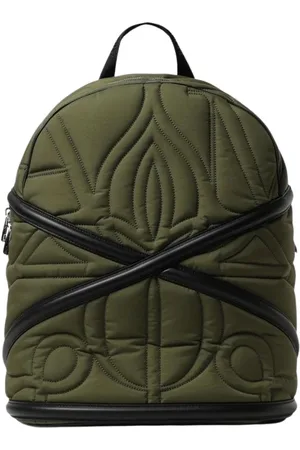 Alexander McQueen Heren, Tassen, Groen, Maat: ONE Size Leer