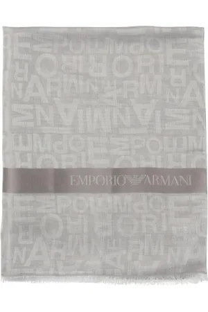 Emporio Armani Heren, Accessoires, Grijs, Maat: ONE Size Zijde
