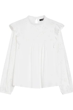 Max Mara Dames, Blouses & Shirts, Wit, Maat: S Katoen