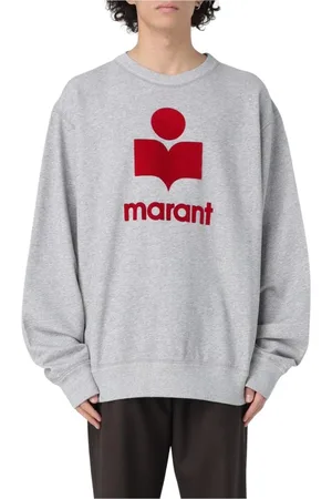 Isabel Marant Heren, Sweatshirts & Hoodies, Grijs, Maat: XL Katoen
