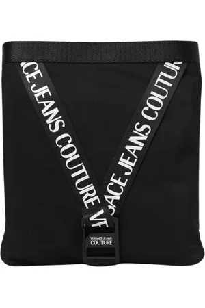 VERSACE Heren, Tassen, Zwart, Maat: ONE Size Nylon