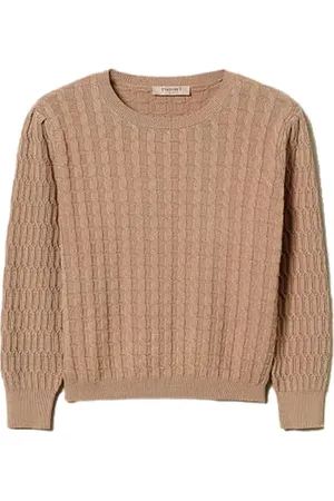 Twin-Set Dames, Truien, Bruin, Maat: L Viscose