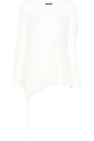 ANN DEMEULEMEESTER Dames, Truien, Wit, Maat: S